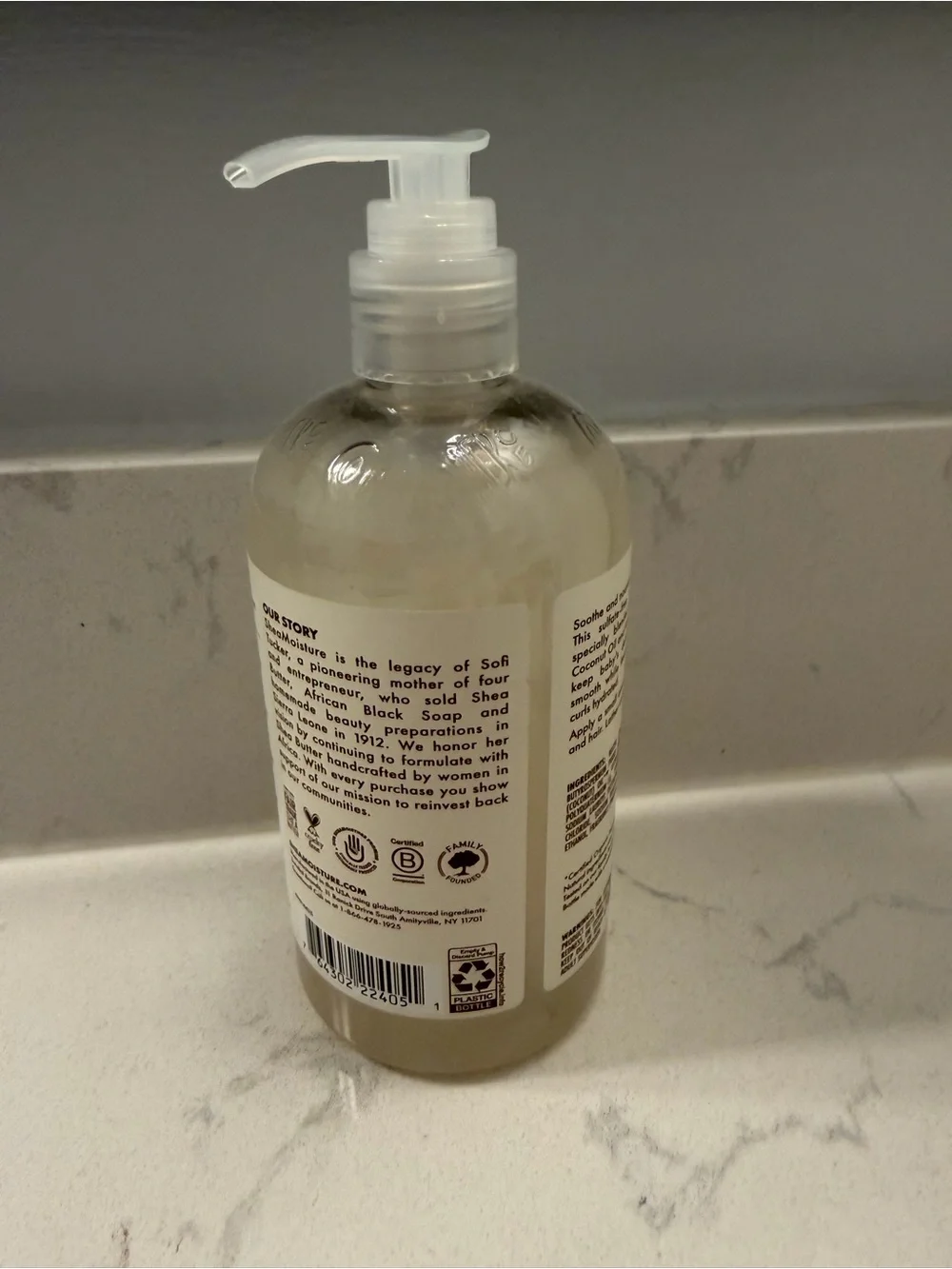 Shea Moisture Baby Wash & Shampoo Coconut Oil 13 oz